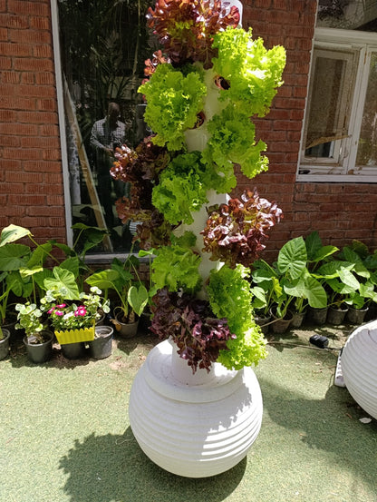 Meridian Tower Hydroponic System, 30 Holes, Vertical Garden Tower,