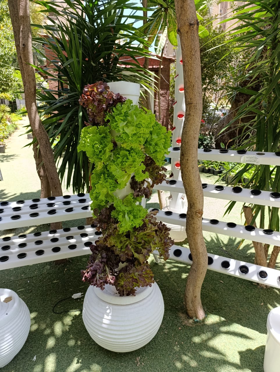 Meridian Tower Hydroponic System, 30 Holes, Vertical Garden Tower,