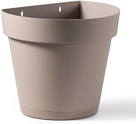 17cm wall-mounted, planter, for vertical flower, garden, or living, wall, plastic, kitchen herb