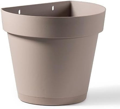 17cm wall-mounted, planter, for vertical flower, garden, or living, wall, plastic, kitchen herb