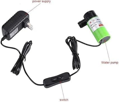 Mini submersible water pump, 12V, 30W, flow rate 4L/min, discharge height up to 7m, orange color