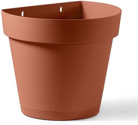 17cm wall-mounted, planter, for vertical flower, garden, or living, wall, plastic, kitchen herb