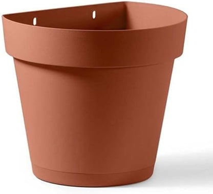 17cm wall-mounted, planter, for vertical flower, garden, or living, wall, plastic, kitchen herb