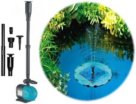 نافورة مضخة، Xkf-55p، 55 واط، راس 2.3 متر، تدفق 2300 لتر/ساعة، نافورة يمكنك تركيبها بنفسك للبرك الصغيرة وحمام السباحة وحمام الطيور والحوض