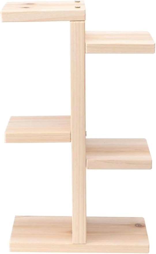 Meridian Hydroponics Wooden Plant Stand for Home and Office Decor, Balcony, Garden and Patio