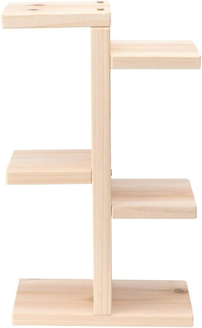 Meridian Hydroponics Wooden Plant Stand for Home and Office Decor, Balcony, Garden and Patio