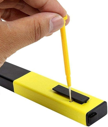 Imported, digital pH, meter for water testing, scale with calibration accessories, yellow