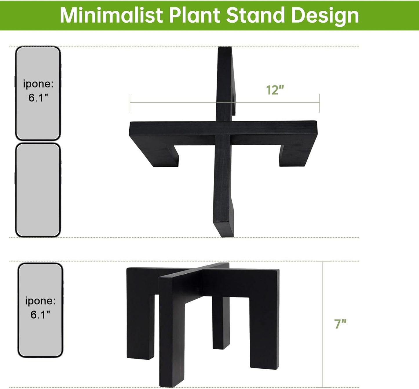 حامل نباتات خشبي داخلي حديث للزراعة، حامل نباتات داخلي حديث للزراعة، رف قوي للنباتات، مقعد خشبي لحامل نباتات الفناء، يناسب اواني الازهار المتنوعة مقاس 2- 7 سم، سهل التجميع