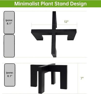 حامل نباتات خشبي داخلي حديث للزراعة، حامل نباتات داخلي حديث للزراعة، رف قوي للنباتات، مقعد خشبي لحامل نباتات الفناء، يناسب اواني الازهار المتنوعة مقاس 2- 7 سم، سهل التجميع