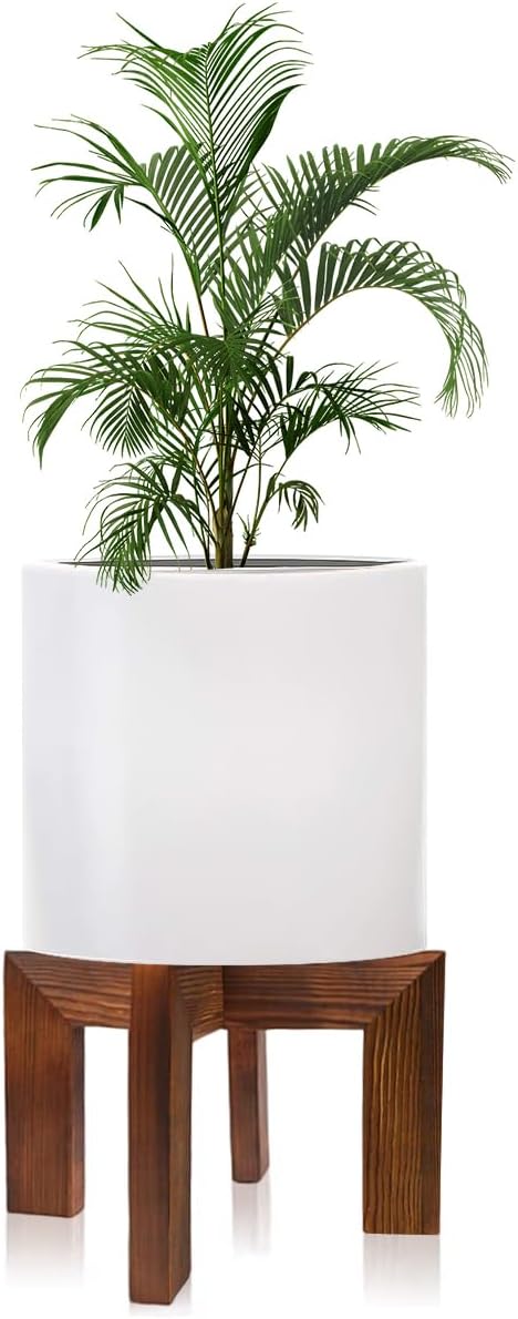 حامل نباتات خشبي داخلي حديث للزراعة، حامل نباتات داخلي حديث للزراعة، رف قوي للنباتات، مقعد خشبي لحامل نباتات الفناء، يناسب اواني الازهار المتنوعة مقاس 2- 7 سم، سهل التجميع