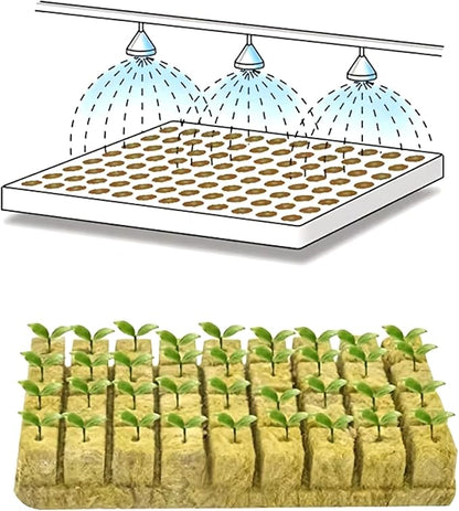 Rockwool cubes for hydroponics, 2.5-inch, 50cubes