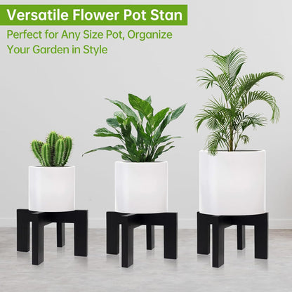 حامل نباتات خشبي داخلي حديث للزراعة، حامل نباتات داخلي حديث للزراعة، رف قوي للنباتات، مقعد خشبي لحامل نباتات الفناء، يناسب اواني الازهار المتنوعة مقاس 2- 7 سم، سهل التجميع