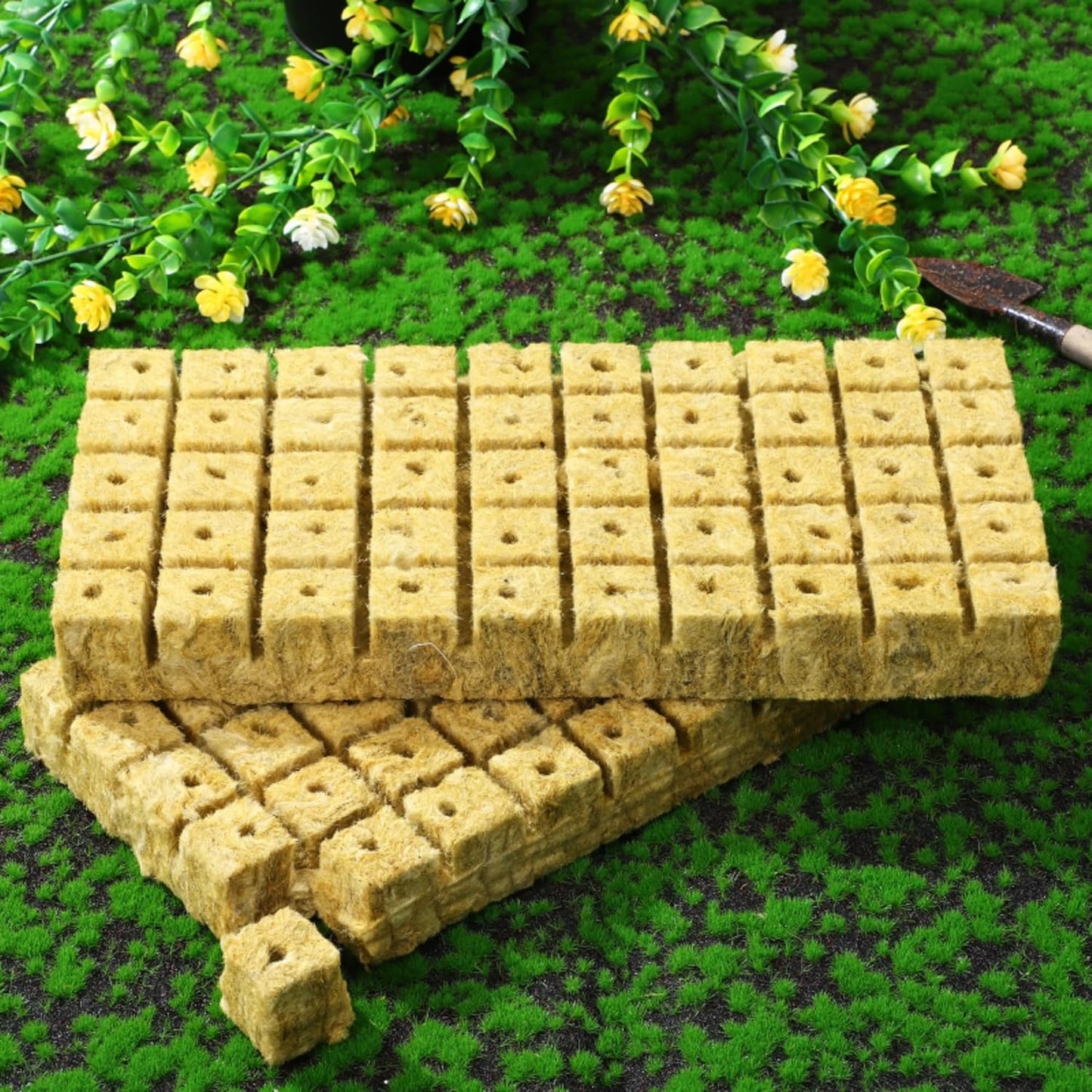 Rockwool cubes for hydroponics, 2.5-inch, 50cubes