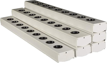 6-Pack Hydroponic, System – NFT,Pipes for Indoor and Outdoor Hydroponic Gardening, Eco-Friendly,
