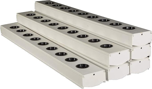 6-Pack Hydroponic, System – NFT,Pipes for Indoor and Outdoor Hydroponic Gardening, Eco-Friendly,