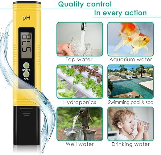 Digital pH Meter, Portable Digital pH Test Reader with 0.01pH Accuracy,