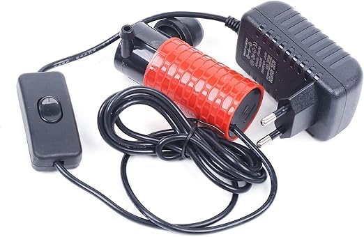 Mini submersible water pump, 12V, 30W, flow rate 4L/min, discharge height up to 7m, orange color